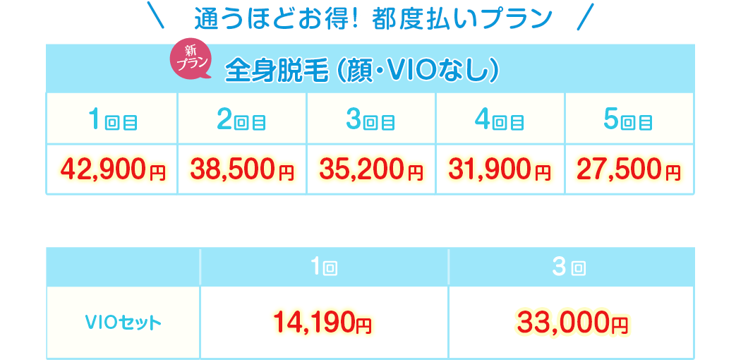 全身脱毛キャンペーン