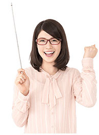 レクチャー女性
