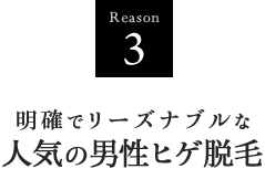 明確でリーズナブルな料金設定